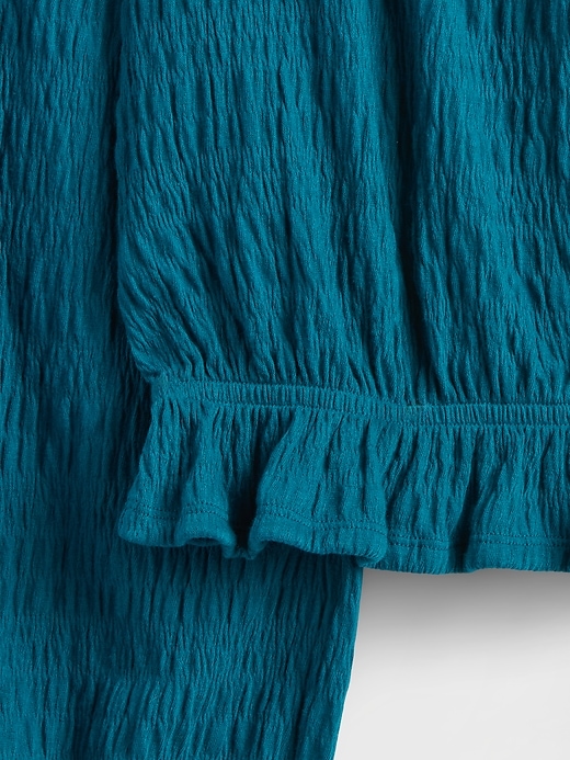 Image number 5 showing, Kids Crinkle Peplum Top