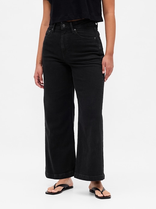 Image number 2 showing, Curvy High Rise Stride Wide-Leg Ankle Jeans