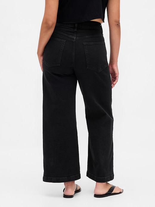 Image number 4 showing, Curvy High Rise Stride Wide-Leg Ankle Jeans