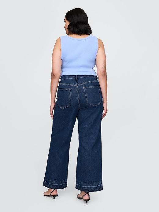 Image number 6 showing, Curvy High Rise Stride Wide-Leg Ankle Jeans