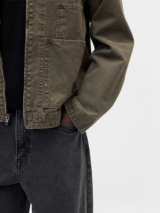 Image number 4 showing, Canvas Denim Chore Jacket