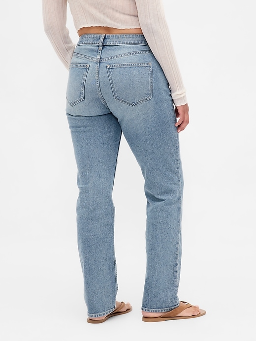 Image number 4 showing, Curvy Low Rise '90s Straight Jeans