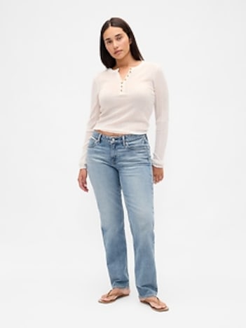 Curvy Low Rise '90s Straight Jeans
