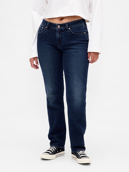 Image number 2 showing, Curvy Low Rise '90s Straight Jeans