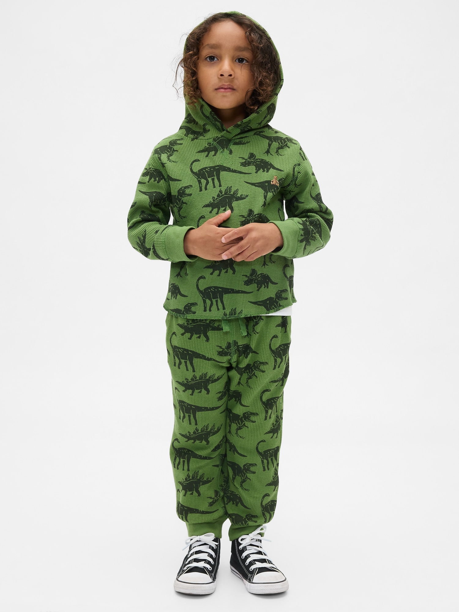 Gap Baby & Toddler Waffle Outfit Set In Green