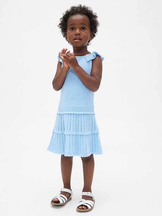 Image number 1 showing, Baby & Toddler Drop-Waist Sweater Dress