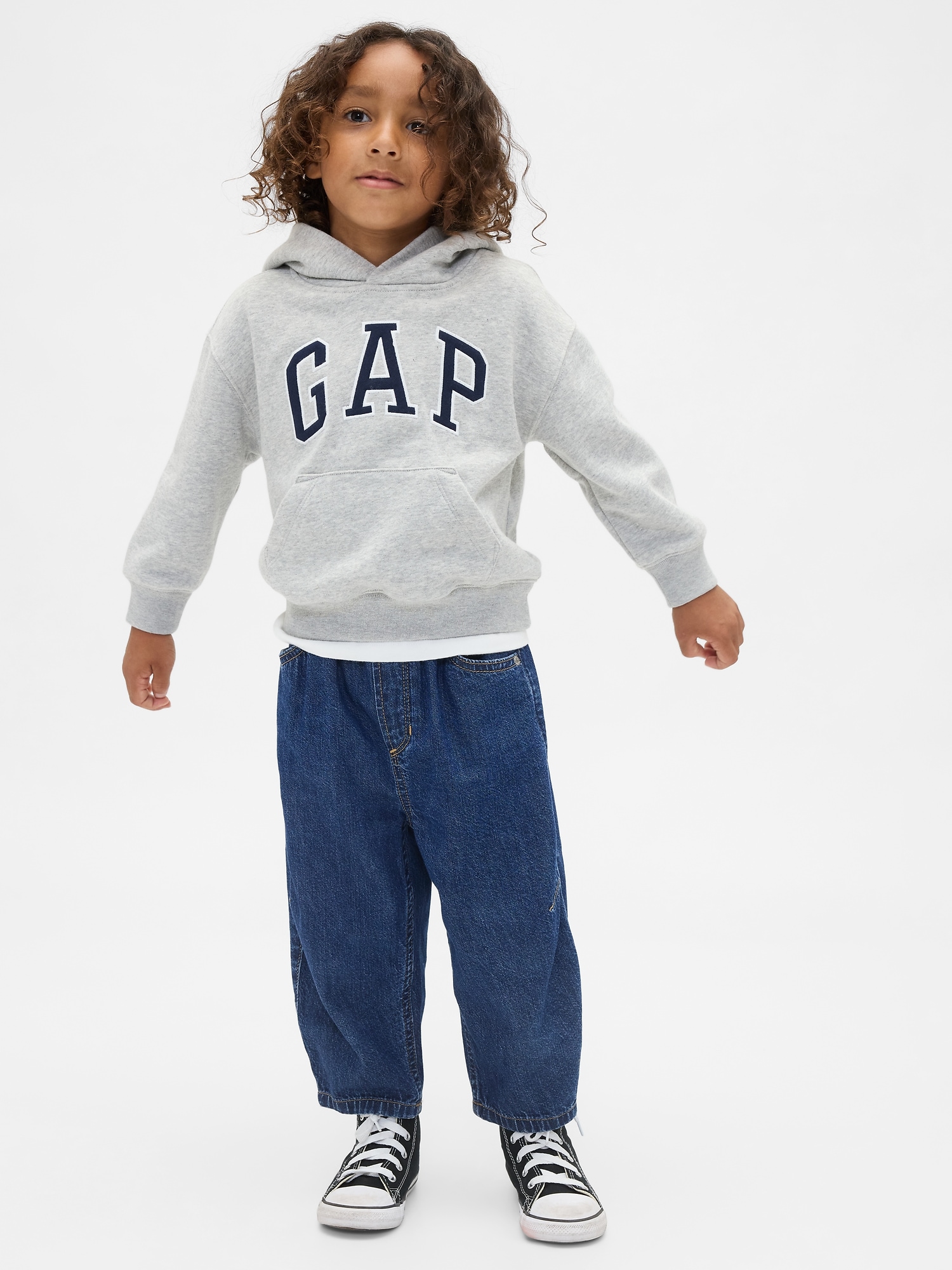 Baby & Toddler Pull-On Barrel Jeans - Blue