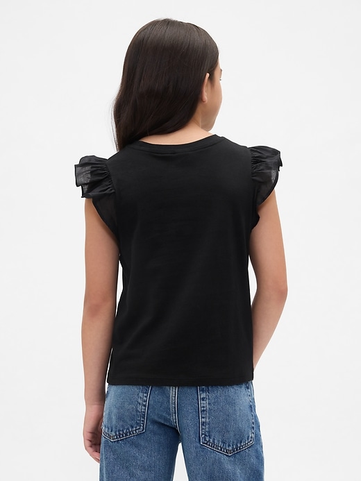 Image number 3 showing, Kids Flutter-Sleeve T-Shirt