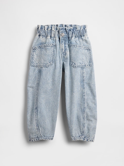 Image number 1 showing, Baby & Toddler Denim Stripe Horseshoe Jeans