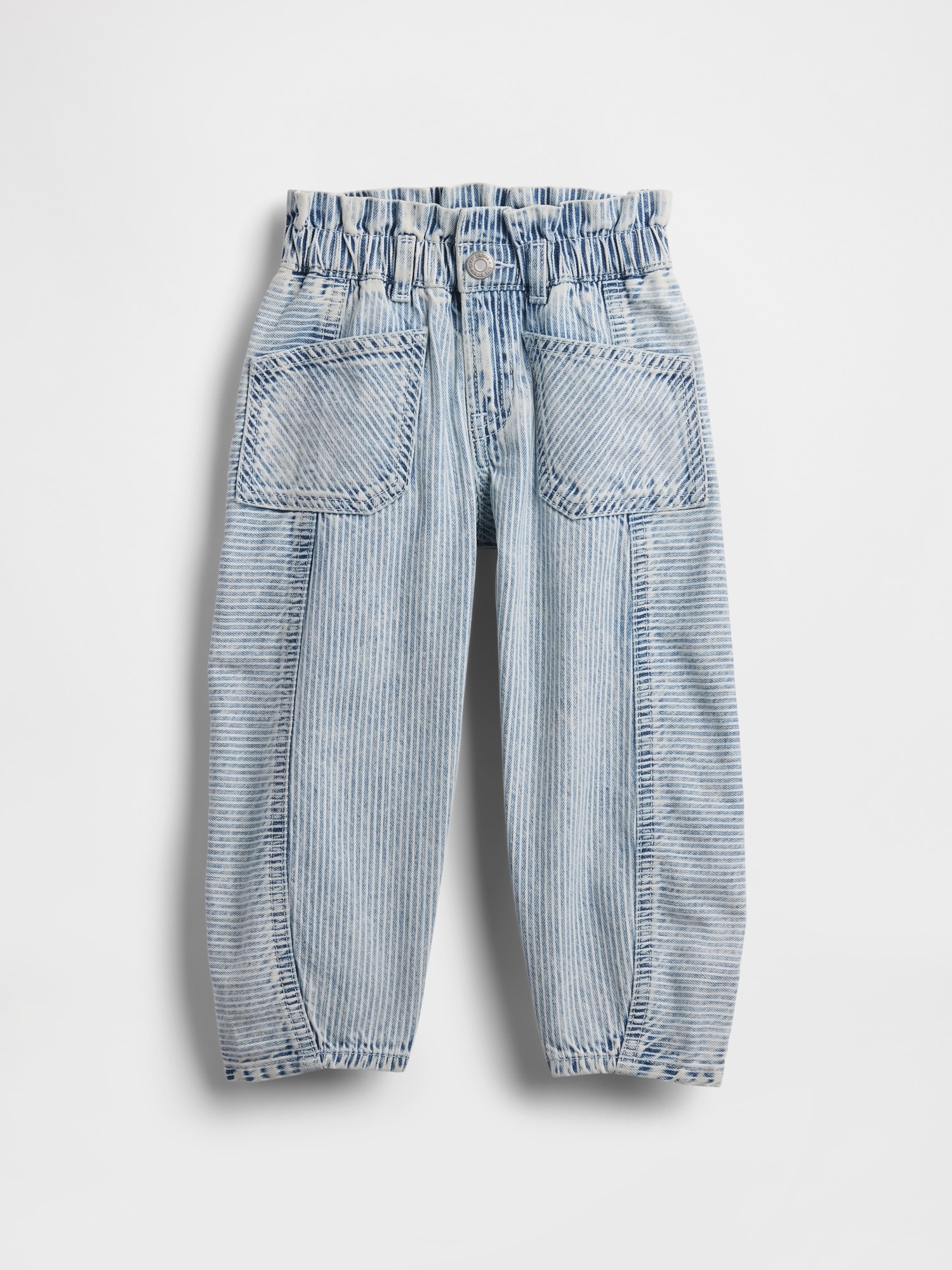 Baby & Toddler Denim Stripe Horseshoe Jeans - Blue