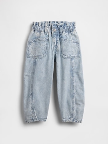 Baby & Toddler Denim Stripe Horseshoe Jeans