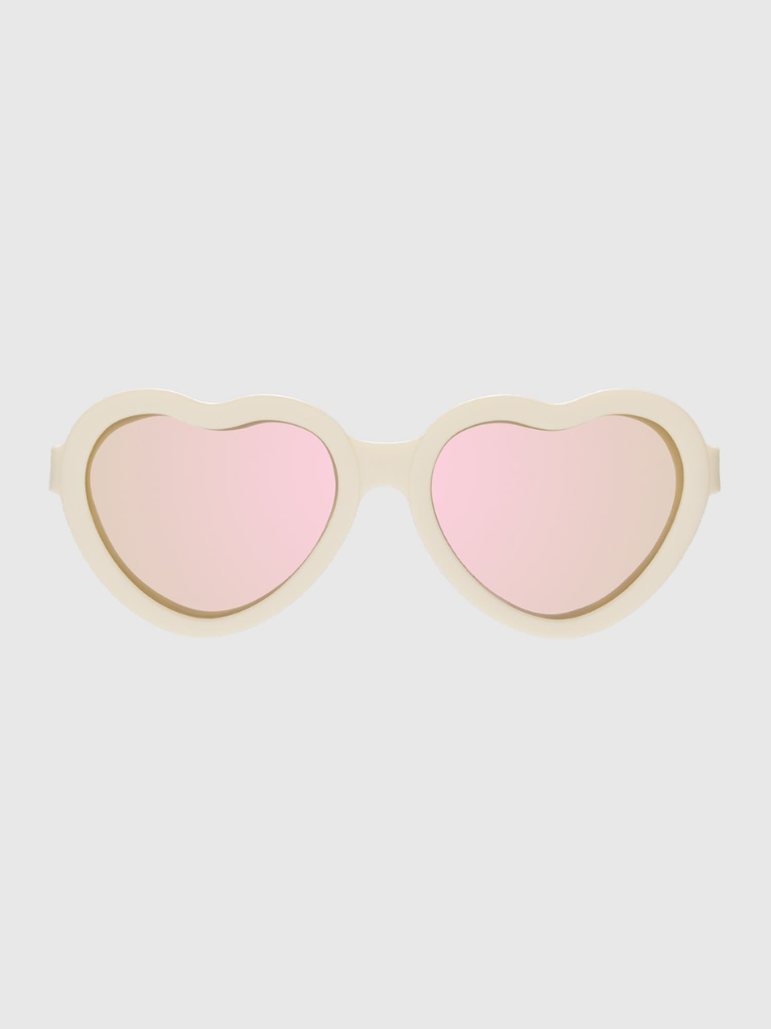 Babiators Polarized Toddler and Kid Heart Sunglasses - Sweet Cream