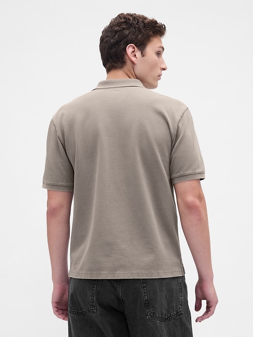 Image number 3 showing, Relaxed Pique Polo Shirt
