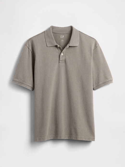 Image number 5 showing, Relaxed Pique Polo Shirt