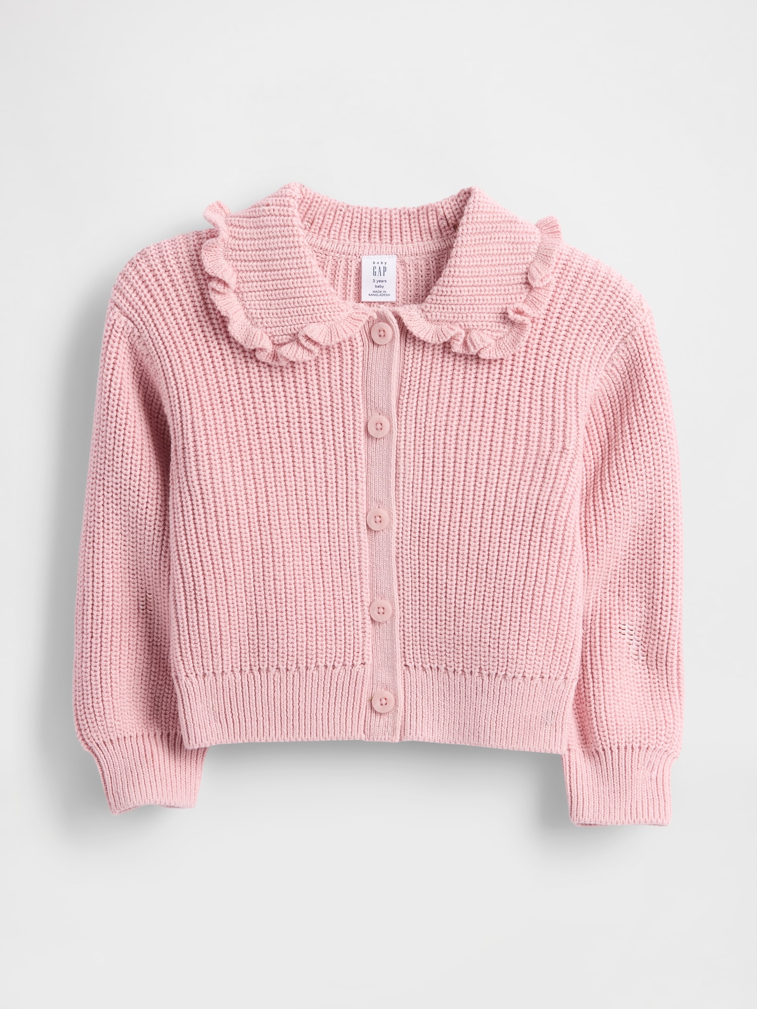 Baby & Toddler Collared Cardigan Sweater - Pink