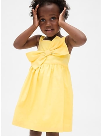 Baby & Toddler Poplin Bow Dress