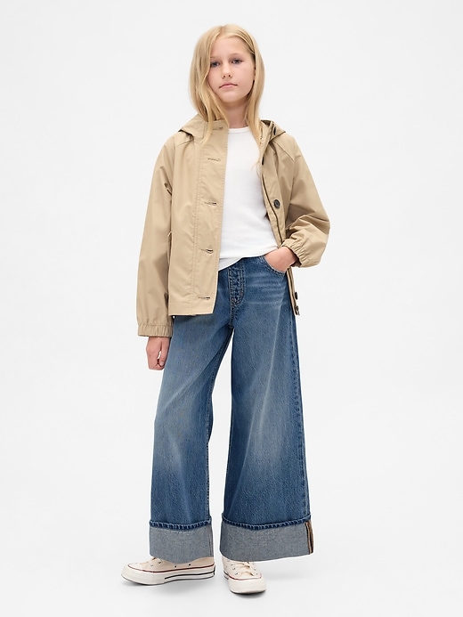 Image number 1 showing, Kids Low Rise Easy Wide-Leg Baggy Jeans
