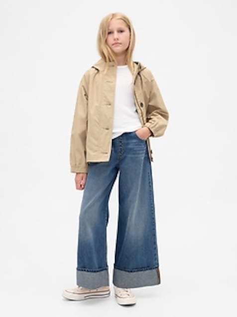 Kids Low Rise Easy Wide-Leg Baggy Jeans