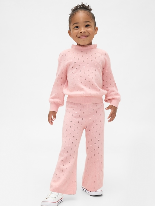 Image number 1 showing, Baby & Toddler CashSoft Pointelle Sweater