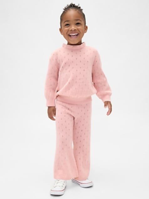 Baby & Toddler CashSoft Pointelle Flare Pants
