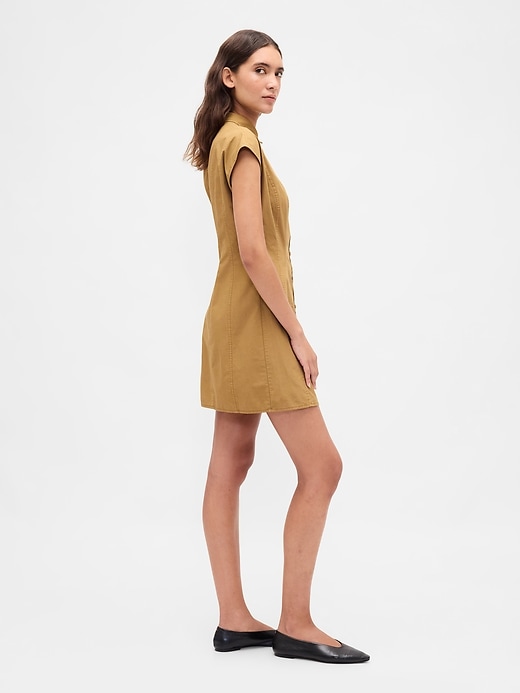 Image number 3 showing, Poplin Seamed Shirtdress