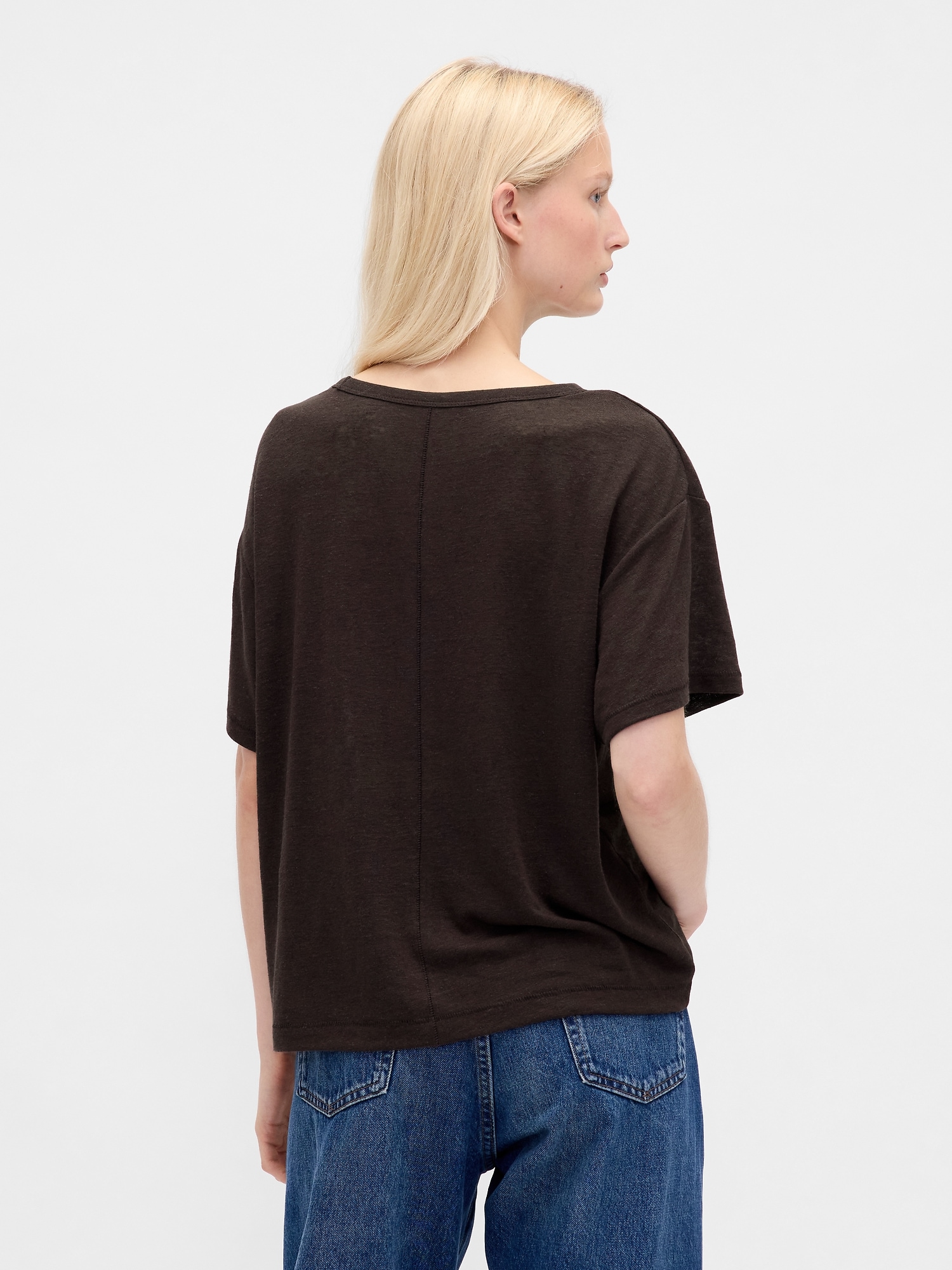 Linen-Blend T-Shirt