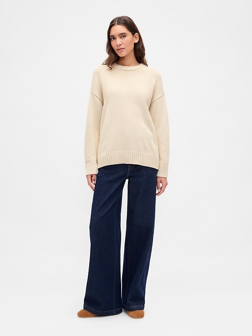 Image number 2 showing, 100% Cotton Oversized Sweater