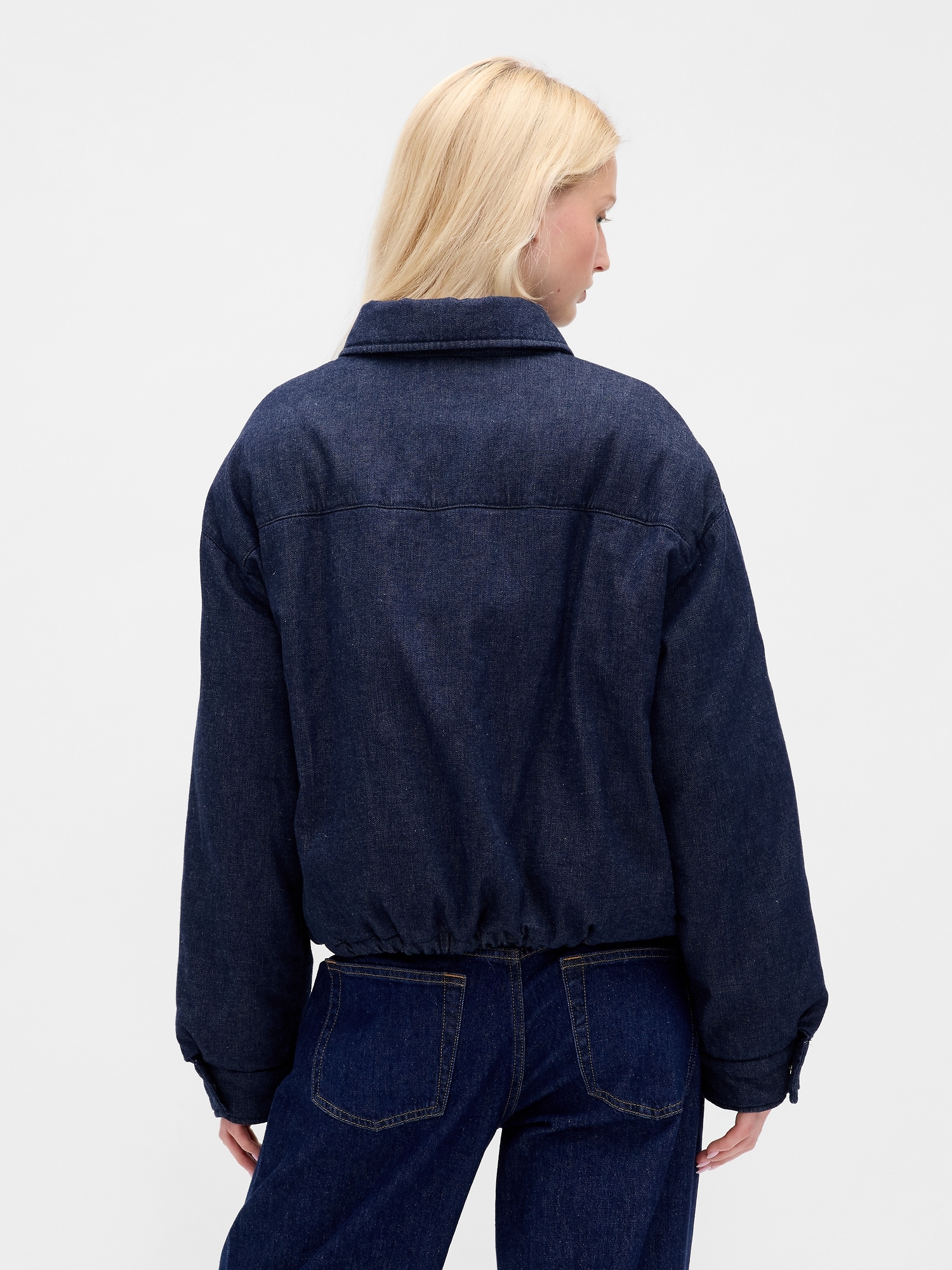 Denim Puffer Jacket