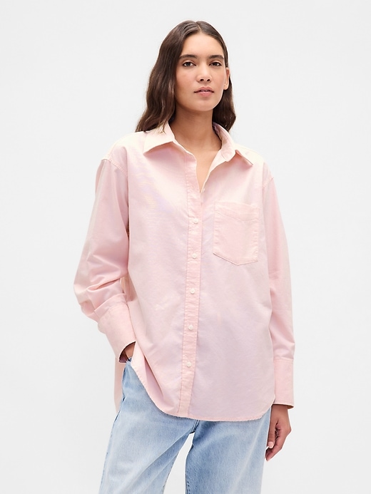 Image number 1 showing, Organic Cotton Oxford Big Shirt