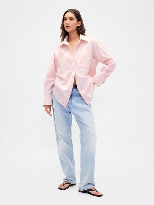 Image number 2 showing, Organic Cotton Oxford Big Shirt