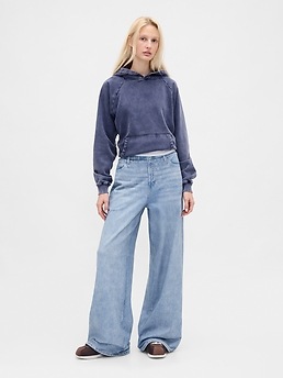Женские джинсы Gap Printed Baggy Sweatpant Jeans — фото 3