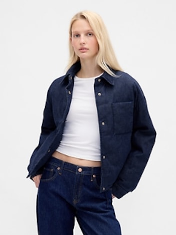 Denim Puffer Jacket