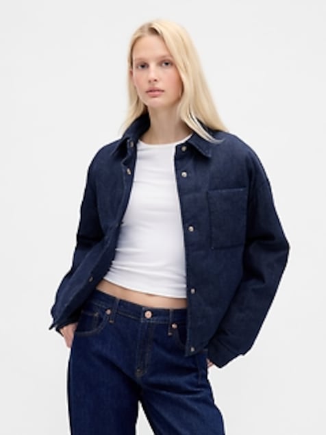 Denim Puffer Jacket