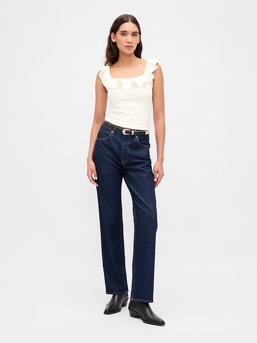 Image number 2 showing, Modern Ruffle Crop Tank Top
