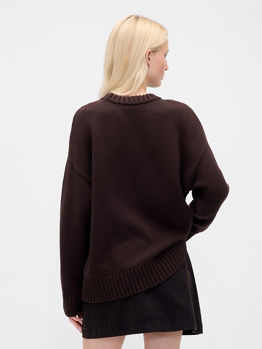 Image number 3 showing, 100% Cotton Oversized Sweater