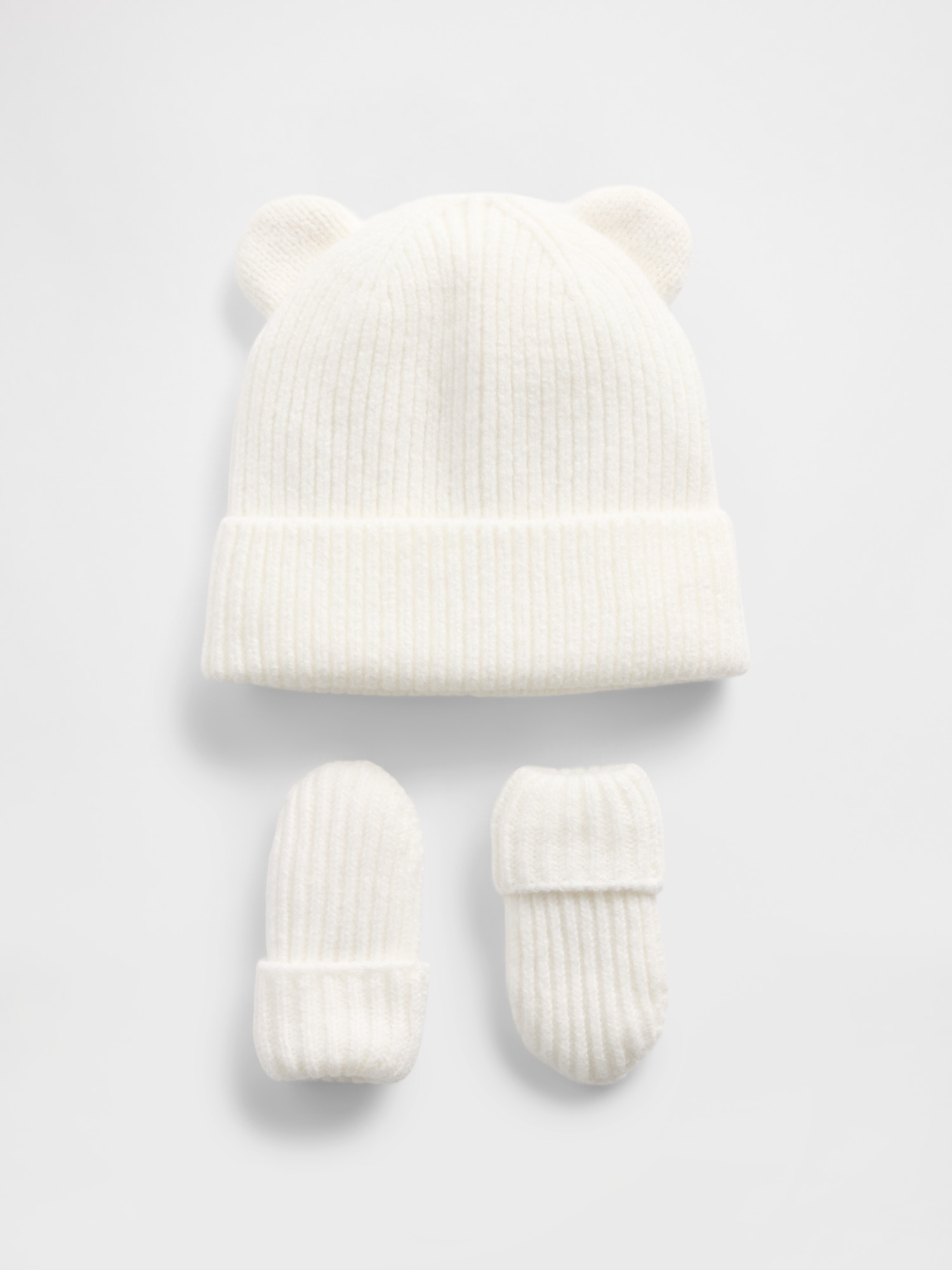 Baby & Toddler CashSoft Bear Beanie & Mittens Set