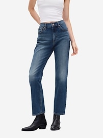 High Rise ’90s Straight Crop Jeans