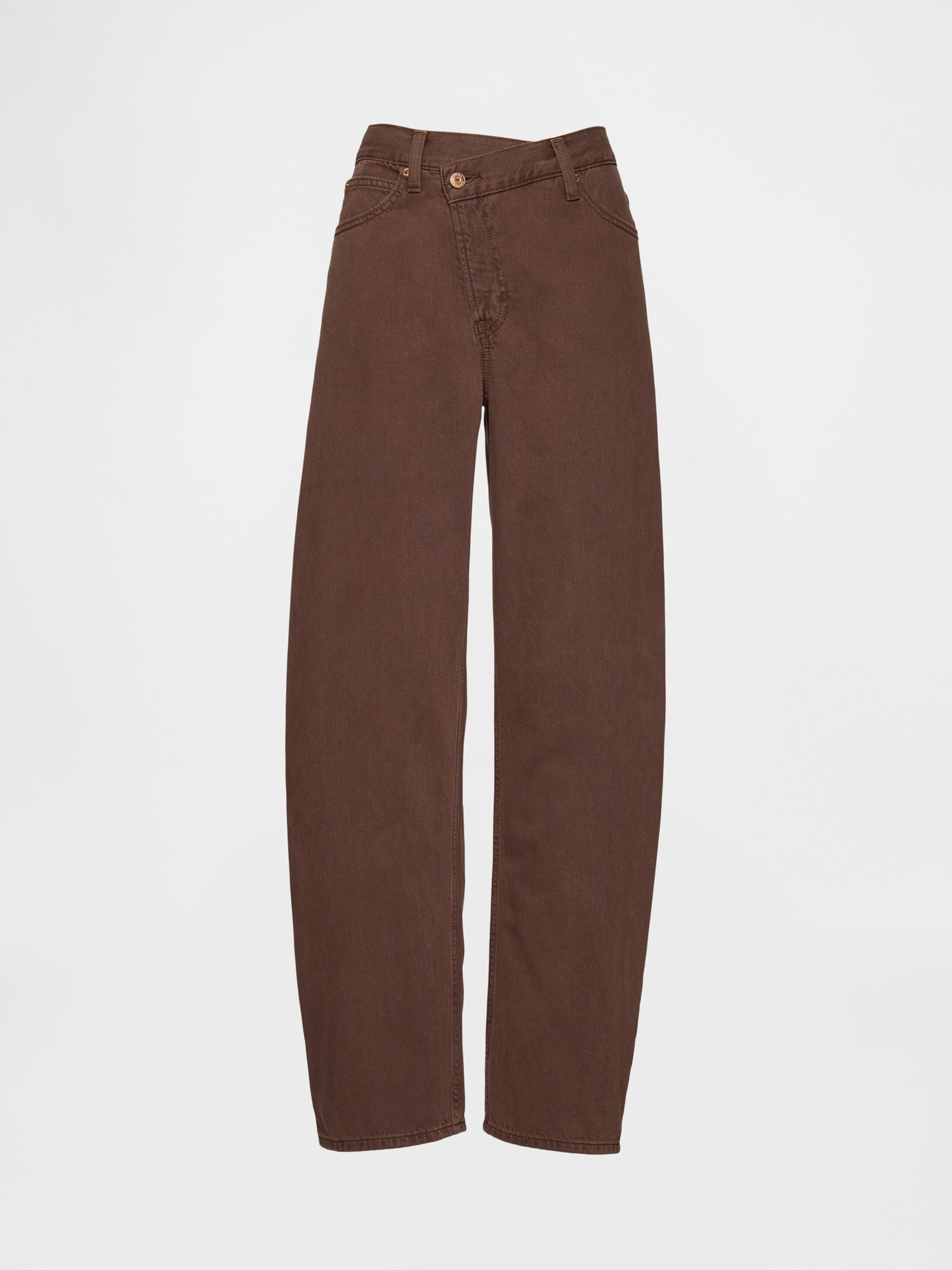 Женские джинсы Gap High Rise UltraSoft Crossover Barrel Jeans — фото 5
