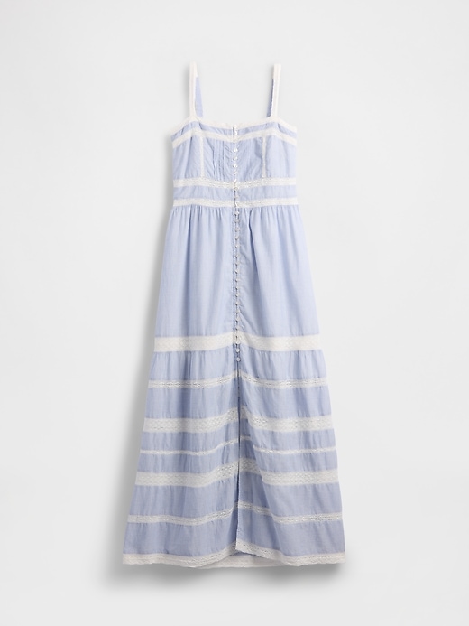 Image number 5 showing, Lace-Trim Maxi Dress