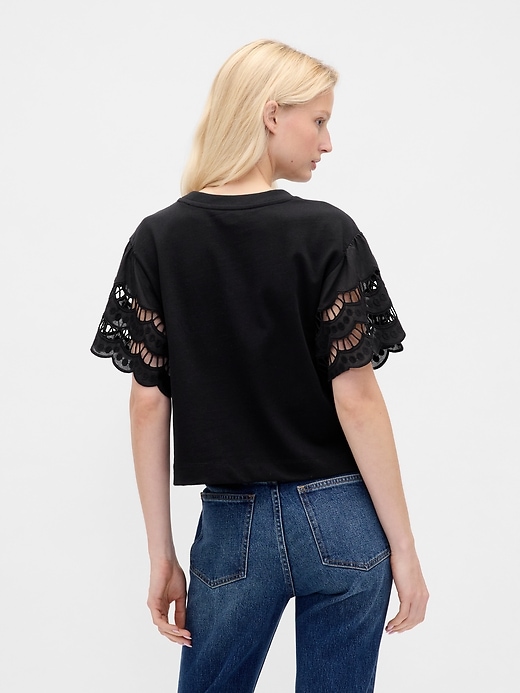Image number 3 showing, Organic Cotton VintageSoft Heavyweight Crop T-Shirt