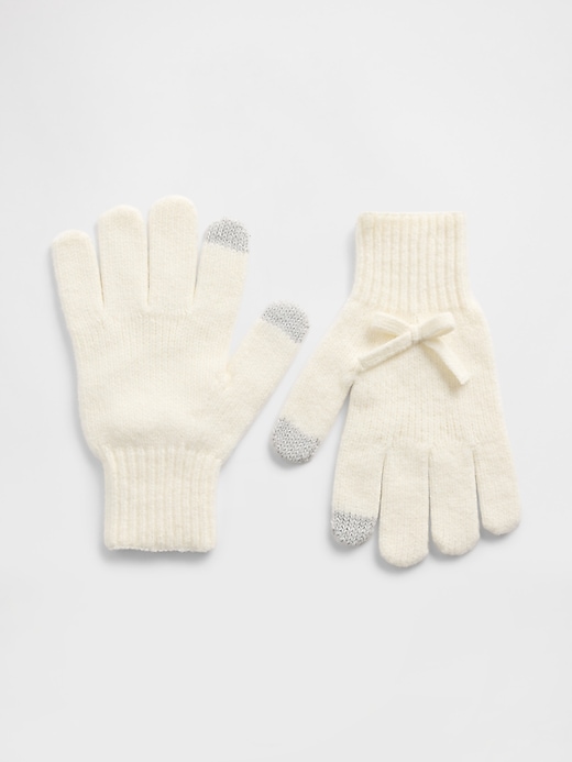 Image number 1 showing, Kids CashSoft Bow Gloves