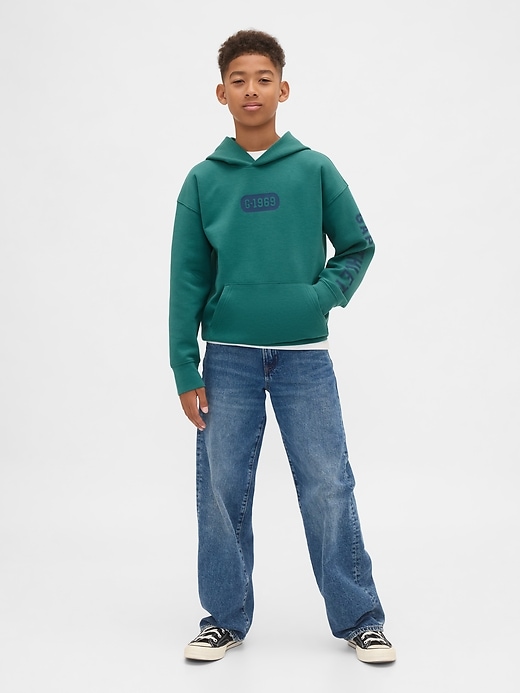 Image number 4 showing, Kids GapFit Tech Quick-Dry Logo Hoodie