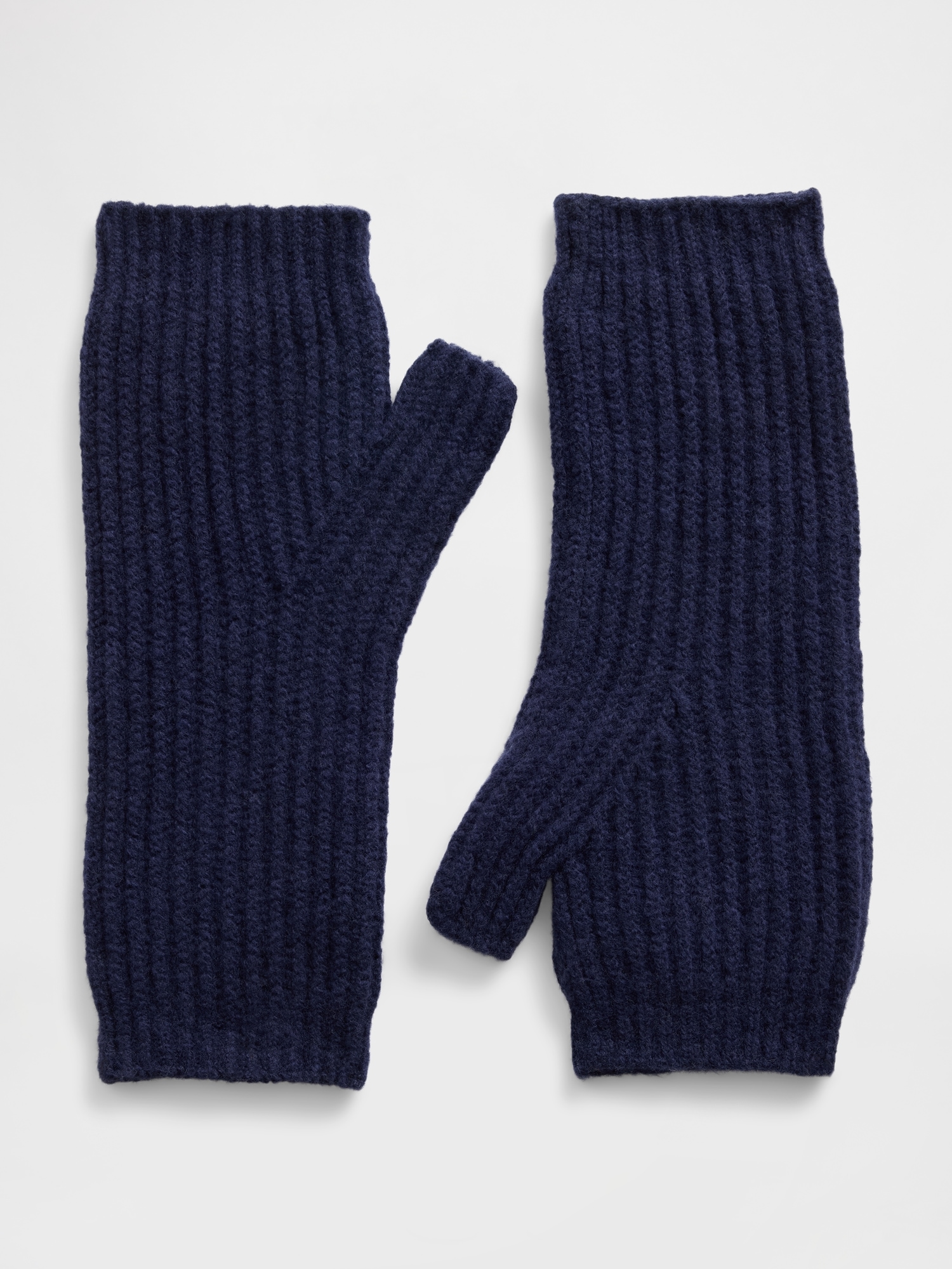 CashSoft Fingerless Mittens - New Navy Blue