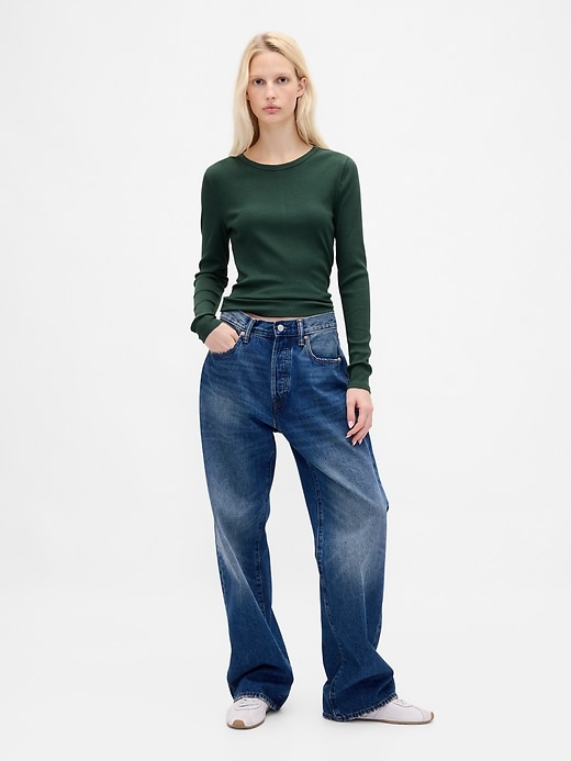 Image number 2 showing, Modern Rib Crop T-Shirt