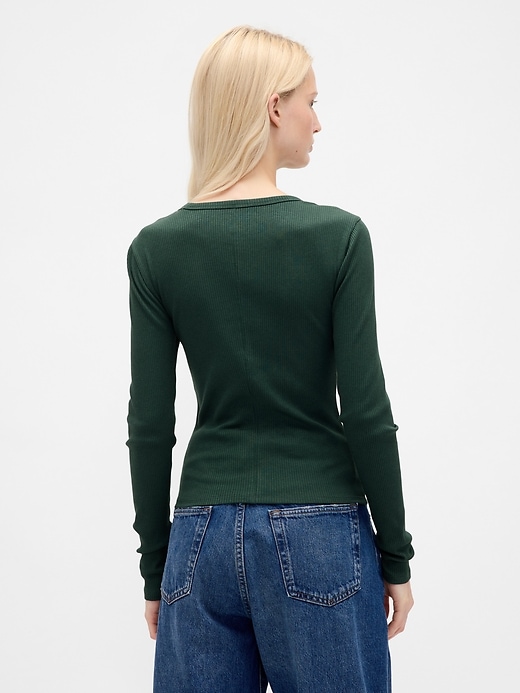 Image number 3 showing, Modern Rib Crop T-Shirt