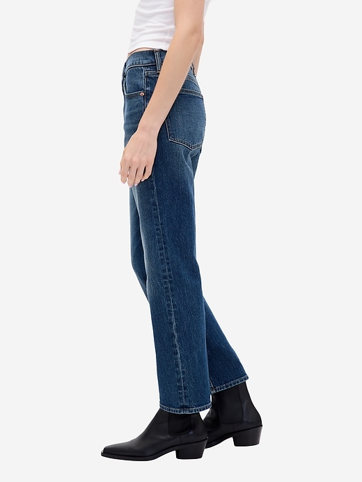Image number 3 showing, High Rise '90s Straight Crop Jeans