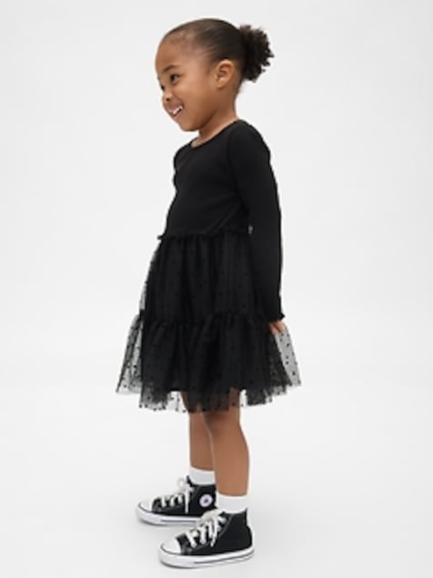 Baby & Toddler Mixed Media Tulle Dress