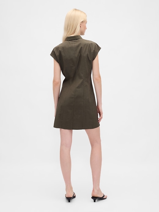 Image number 2 showing, Poplin Seamed Shirtdress