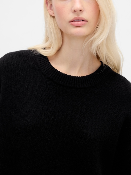 Image number 4 showing, CashSoft Oversized Boyfriend Sweater