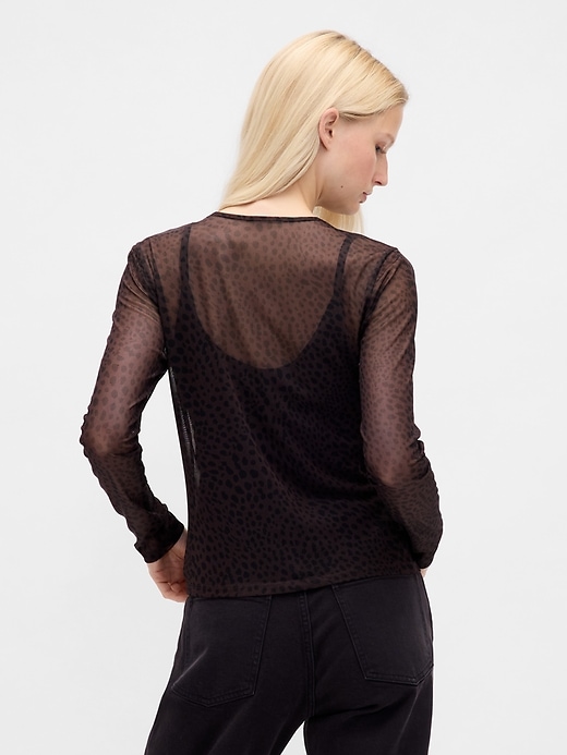 Image number 3 showing, Mesh Crop T-Shirt